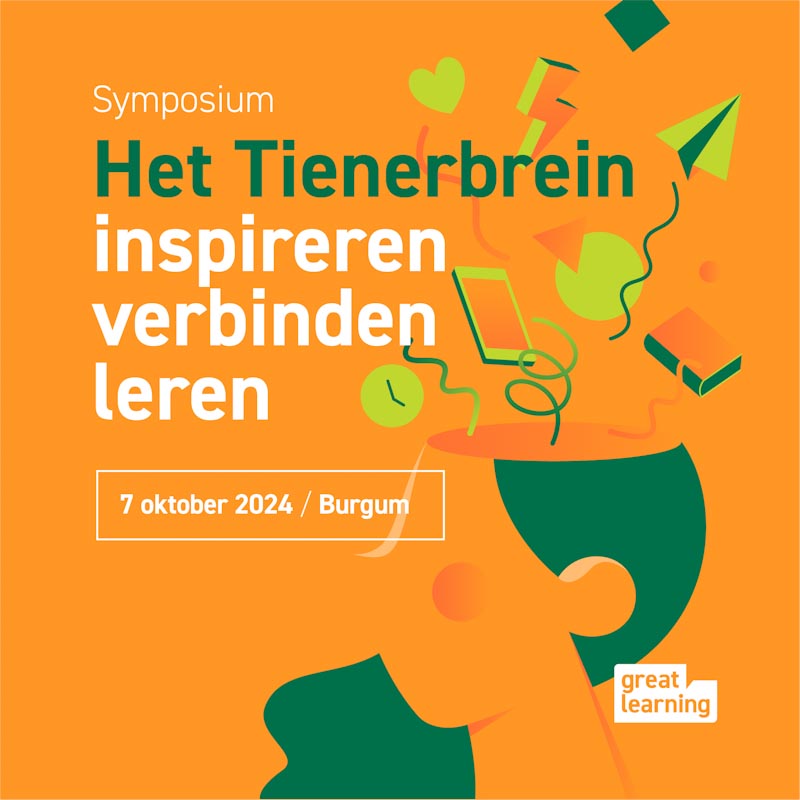 Symposium Het Tienerbrein met onder andere Jelle Jolles en diverse andere gastsprekers en werksessiebegeleiders uit het onderwijs. De dag is voor po, vo en het tieneronderwijs hartstikke interessant..